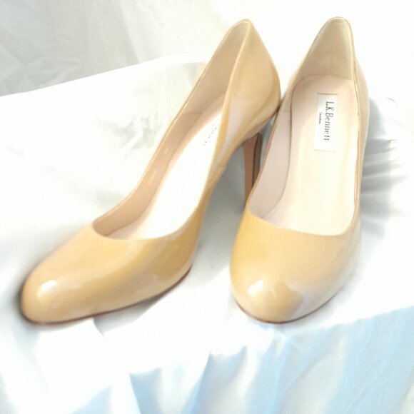 LK Bennett London Tan Leather Heels - Picture 7 of 8